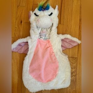 Baby size 0-6 months fluffy and plush Unicorn Costume
